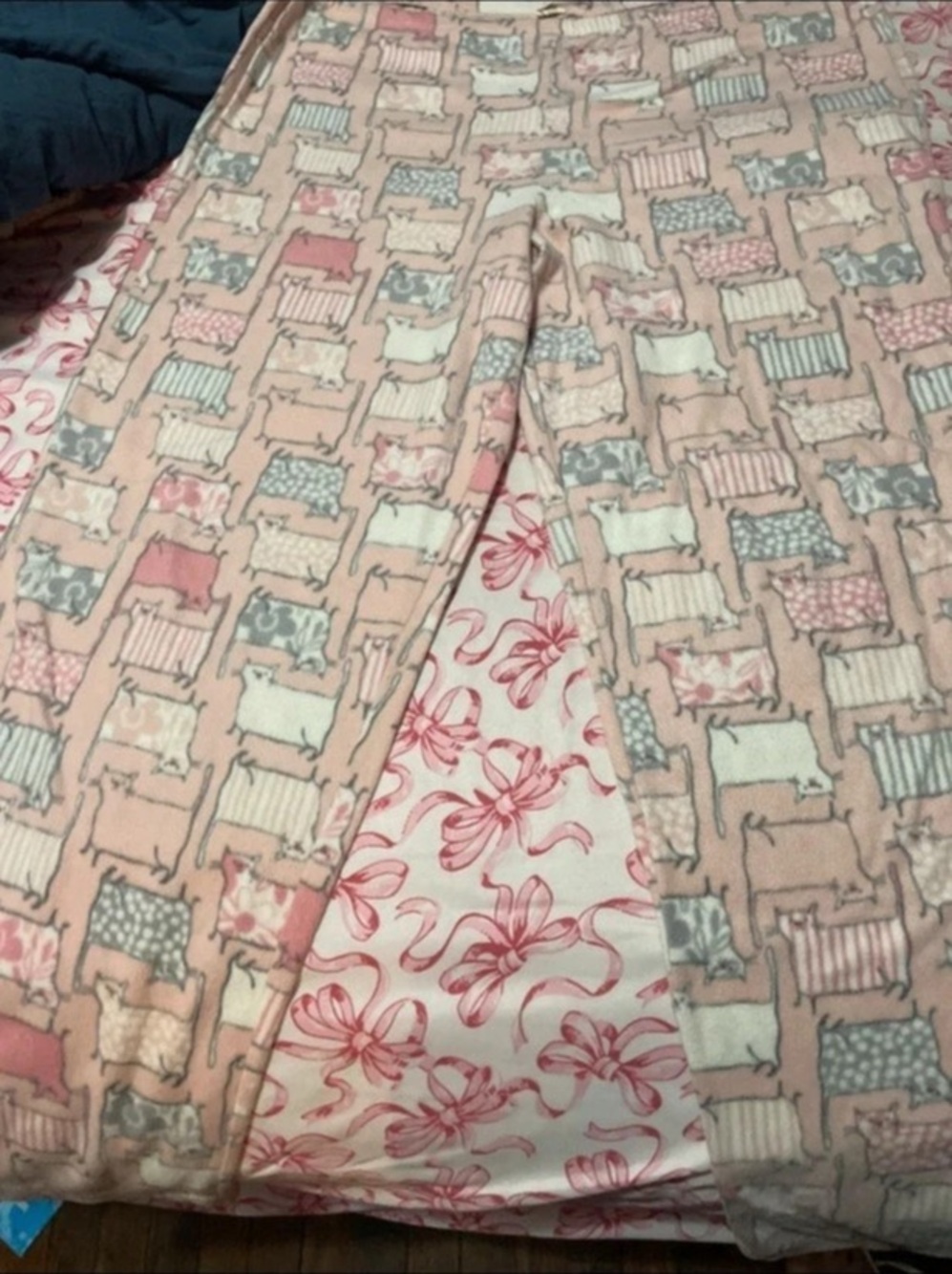 Hue Pink & Green Geometric Pajama Pants